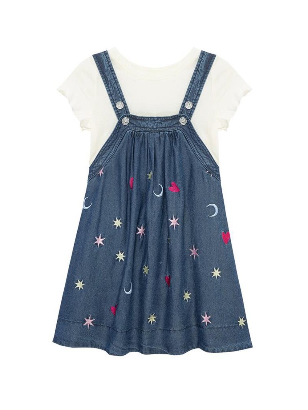 NWOT PEEK Kids Colorful Galaxy Jumper Set - Size 6/7
